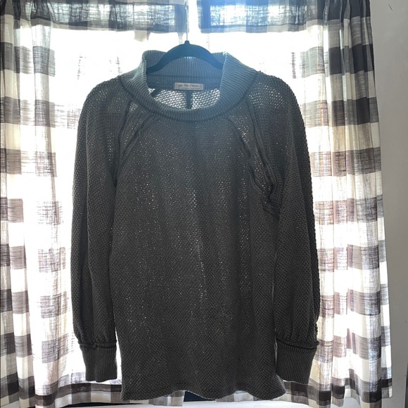Gray Knit Top by We the Free - Picture 1 of 4